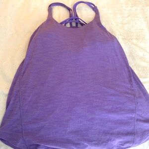 Lululemon purple heathered bra tank in excellent condition